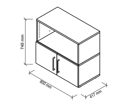 FlexWall Skizze mit Maßen