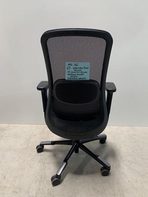 Drehsessel, 69_HAG SoFi Mesh 7500, Netzrücken Runner schwarz Sitz gepolstert Stoff schwarz