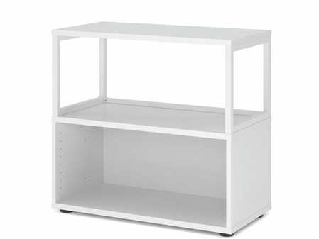 Grundregal mit Ausatz Metallrahmen offen