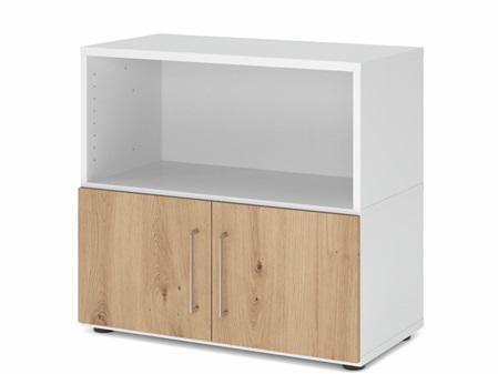 FlexWall Grundelement 2Ordnerhöhen mit 2 Türen unten.